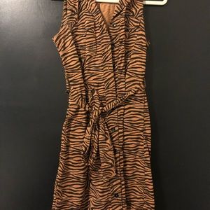 Maeve Tiger print dress